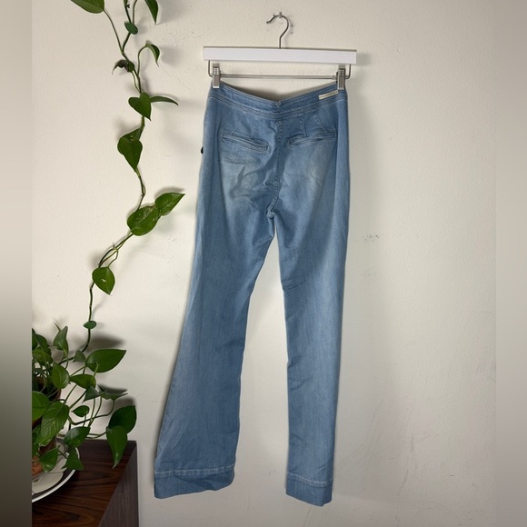 Anthropologie Pilcro Soft High Waist Light Wash BootCut Jeans - {28} - Picture 2 of 9